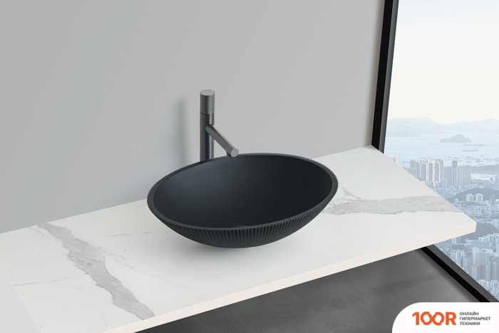 Умывальник Oliveeka TY-336MB (ЧЕРНЫЙ) (399038)