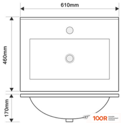 Умывальник Oliveeka S60 (ЧЕРНЫЙ) (399026)