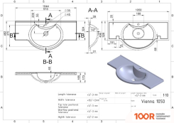 Умывальник Miraggio VIENNA 1050 (БЕЛЫЙ, ГЛЯНЦЕВЫЙ) (398979)