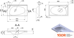 Умывальник Miraggio TITANIA MATT (БЕЛЫЙ) (398956)