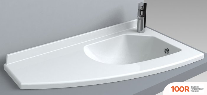 Умывальник Miraggio PATRIC 800 R MATT (ПРАВЫЙ, БЕЛЫЙ) (398913)