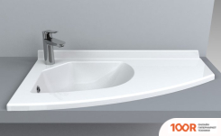 Умывальник Miraggio PATRIC 800 L MATT (ЛЕВЫЙ, БЕЛЫЙ) (398911)