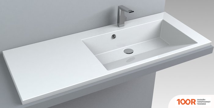 Умывальник Miraggio GENIUS 1250 R MATT (ПРАВЫЙ, БЕЛЫЙ) (398810)