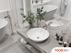 Умывальник Maxonor Pure Life REINA PL-SK106C3-18 (3939) НАКЛАДНОЙ (БЕЛЫЙ ГЛЯНЕЦ) (398598)