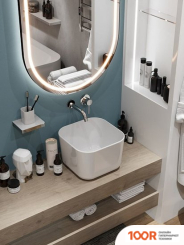 Умывальник Maxonor Pure Life PASION PL-SK203C3-18 (3737) НАКЛАДНОЙ (БЕЛЫЙ ГЛЯНЕЦ) (398593)