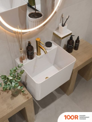 Умывальник Maxonor Pure Life MISTICO PL-SK708350-18 ПОДВЕСНОЙ (БЕЛЫЙ ГЛЯНЕЦ) (398591)