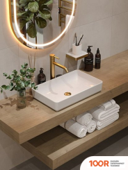 Умывальник Maxonor Pure Life MISTICO PL-SK408C3-18 (5534) НАКЛАДНОЙ (БЕЛЫЙ ГЛЯНЕЦ) (398590)