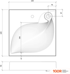 Умывальник Madera LIST 60 (398523)