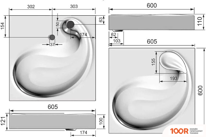Умывальник Madera BUTA 60 (398496)