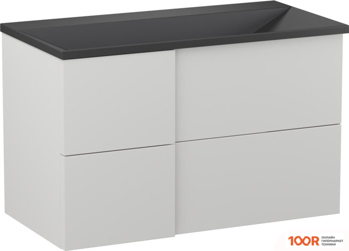 Умывальник Lauter NELLI 90 (БЕЛО-СЕРЫЙ КВАРЦ) (397833)