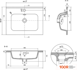 Умывальник Lauter ALTON 61 (КЕРАМИЧЕСКИЙ) (397822)