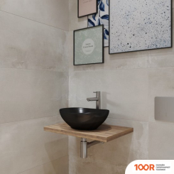 Умывальник Lauter 21652-A + КЛАПАН 21190B + СИФОН 21635B (ЧЕРНЫЙ МАТОВЫЙ) (397746)