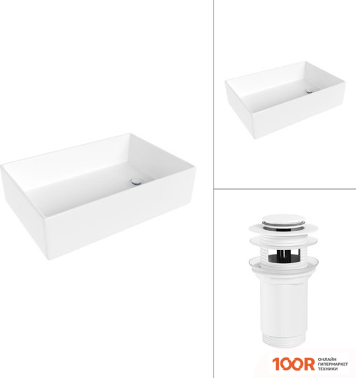 Умывальник Lauter 21518-1 + КЛАПАН 21190W (397709)