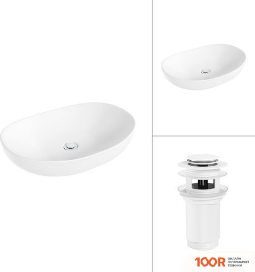 Умывальник Lauter 21502 + КЛАПАН 21190W (397702)