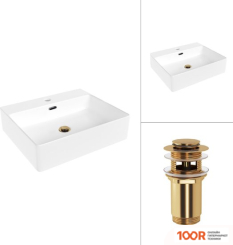 Умывальник Lauter 21478 + КЛАПАН 21190G (397666)