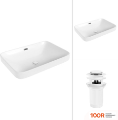 Умывальник Lauter 21441B + КЛАПАН 21190W (397648)