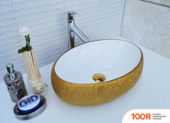 Умывальник Gid NC433 (БЕЛЫЙ/ЗОЛОТОЙ) (397320)