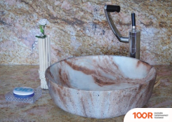 Умывальник Gid MNC499 (КОРИЧНЕВЫЙ/БЕЛЫЙ) (397166)