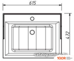 Умывальник Caprigo Y-060В (396510)