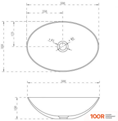 Умывальник Abber STEIN AS2609 (БЕЛЫЙ МАТОВЫЙ) (396270)