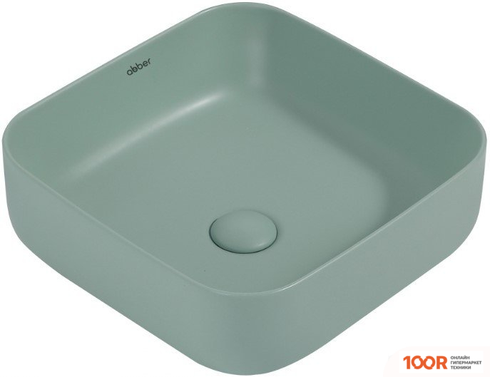 Умывальник Abber RECHTECK AC2211MCG (СВЕТЛО-ЗЕЛЕНЫЙ МАТОВЫЙ) (396234)