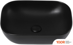 Умывальник Abber RECHTECK AC2200MB (ЧЕРНЫЙ МАТОВЫЙ) (396200)