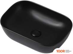 Умывальник Abber RECHTECK AC2200MB (ЧЕРНЫЙ МАТОВЫЙ) (396200)