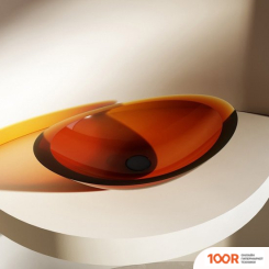 Умывальник Abber KRISTALL AT2808OPAL (КОРИЧНЕВЫЙ) (396191)