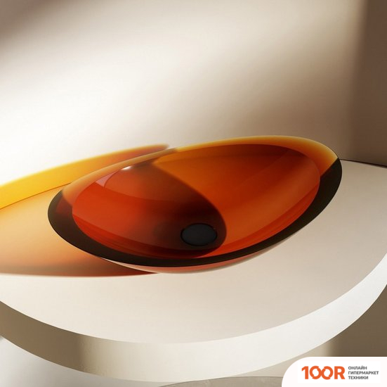 Умывальник Abber KRISTALL AT2808OPAL (КОРИЧНЕВЫЙ) (396191)