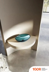 Умывальник Abber KRISTALL AT2802 AQUAMARIN (БИРЮЗОВЫЙ) (396174)