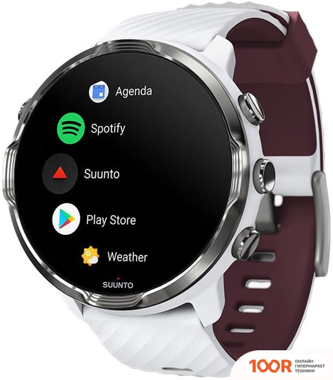 Suunto 7 (БЕЛЫЙ/БУРГУНДИ) (395915)