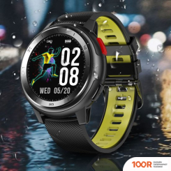 NO.1 DT68 (ЧЕРНЫЙ/ЗЕЛЕНЫЙ, СИЛИКОНОВЫЙ РЕМЕШОК) (395813)