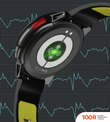 NO.1 DT68 (ЧЕРНЫЙ/ЗЕЛЕНЫЙ, СИЛИКОНОВЫЙ РЕМЕШОК) (395813)