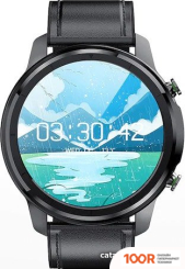 Lemfo LF26 (ЧЕРНЫЙ/КОЖАНЫЙ БРАСЛЕТ) (395722)