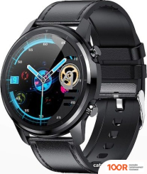 Lemfo LF26 (ЧЕРНЫЙ/КОЖАНЫЙ БРАСЛЕТ) (395722)