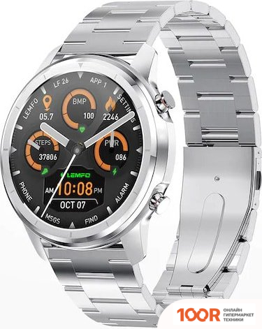 Lemfo LF26 (СЕРЕБРИСТЫЙ/МЕТАЛЛИЧЕСКИЙ БРАСЛЕТ) (395721)