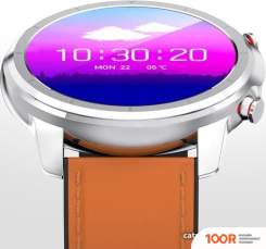 Lemfo LF26 (СЕРЕБРИСТЫЙ/КОЖАНЫЙ БРАСЛЕТ) (395720)