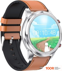 Lemfo LF26 (СЕРЕБРИСТЫЙ/КОЖАНЫЙ БРАСЛЕТ) (395720)