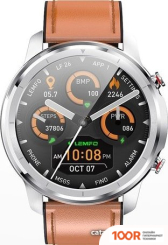 Lemfo LF26 (СЕРЕБРИСТЫЙ/КОЖАНЫЙ БРАСЛЕТ) (395720)