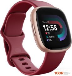 Fitbit VERSA 4 (БОРДОВЫЙ/ЗОЛОТИСТЫЙ АЛЮМИНИЙ) (395529)