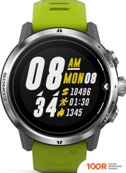 Coros APEX PRO (СЕРЕБРИСТЫЙ/САЛАТОВЫЙ, СИЛИКОНОВЫЙ РЕМЕШОК) (395464)