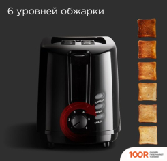 Тостер Redmond (Редмонд) RT-437 (ЧЕРНЫЙ) (394982)