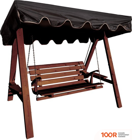 Садовые качели Сокол бай МЮНХЕН-1 ПЛЮС ТИК (ШОКОЛАД/КОРИЧНЕВЫЙ) (375262)