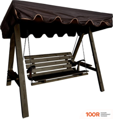 Садовые качели Сокол бай МЮНХЕН-1 ПЛЮС СТАРАЯ ДРЕВЕСИНА (СЕРЫЙ/ШОКОЛАД/КОРИЧНЕВЫЙ) (375261)