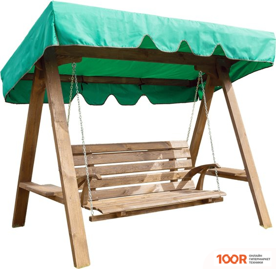 Садовые качели Сокол бай МЮНХЕН-1 ПЛЮС ДУБ (БЕЖЕВЫЙ/ЗЕЛЕНЫЙ) (375258)