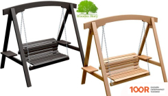 Садовые качели Сокол бай МЮНХЕН - 2 СТАРАЯ ДРЕВЕСИНА (СЕРЫЙ) (375255)
