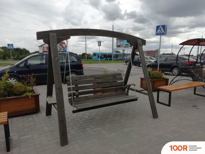 Садовые качели Сокол бай МЮНХЕН - 2 СТАРАЯ ДРЕВЕСИНА (СЕРЫЙ) (375255)