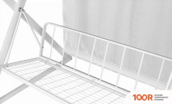 Садовые качели ПИК САКУРА XL (БЕЛЫЙ/БЕЖЕВЫЙ/КОРИЧНЕВЫЙ) (375224)