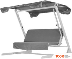 Садовые качели ПИК АФИНА (СЕРЕБРИСТЫЙ/ГРАФИТ) (375215)