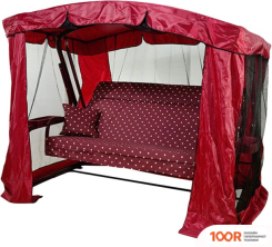 Садовые качели МебельСад ТОР (ГОРОХ, КРАСНЫЙ) (375196)